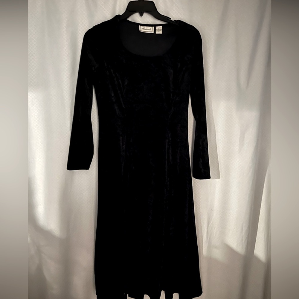 Midi Faux Velour dress